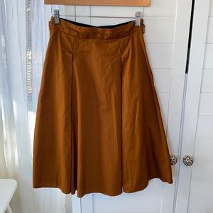 Zara A-line pleated skirt